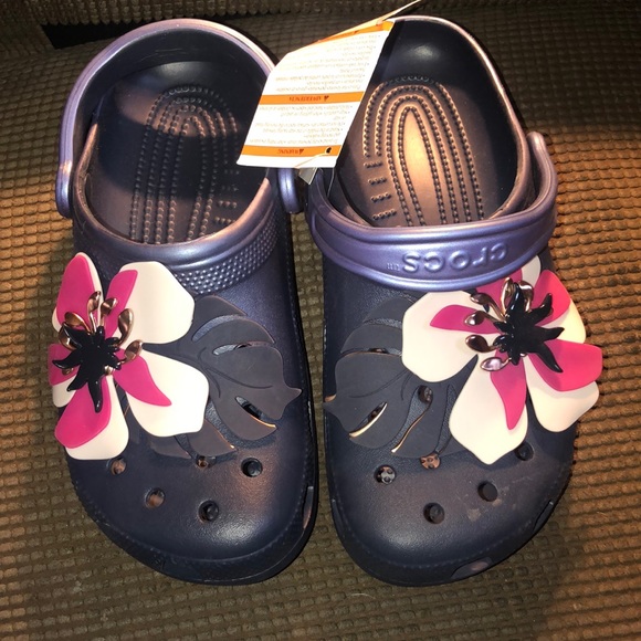 Classic botanical floral clog Clearance